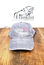 Boss Mare High Bun Ponytail Ball Cap Hat Gray