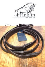 LeMieux LeMieux Magna Grip Rubber Reins Brown/Silver