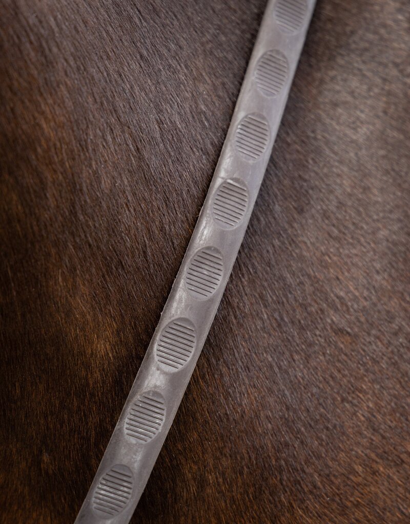 LeMieux LeMieux Magna Grip Rubber Reins Brown/Silver