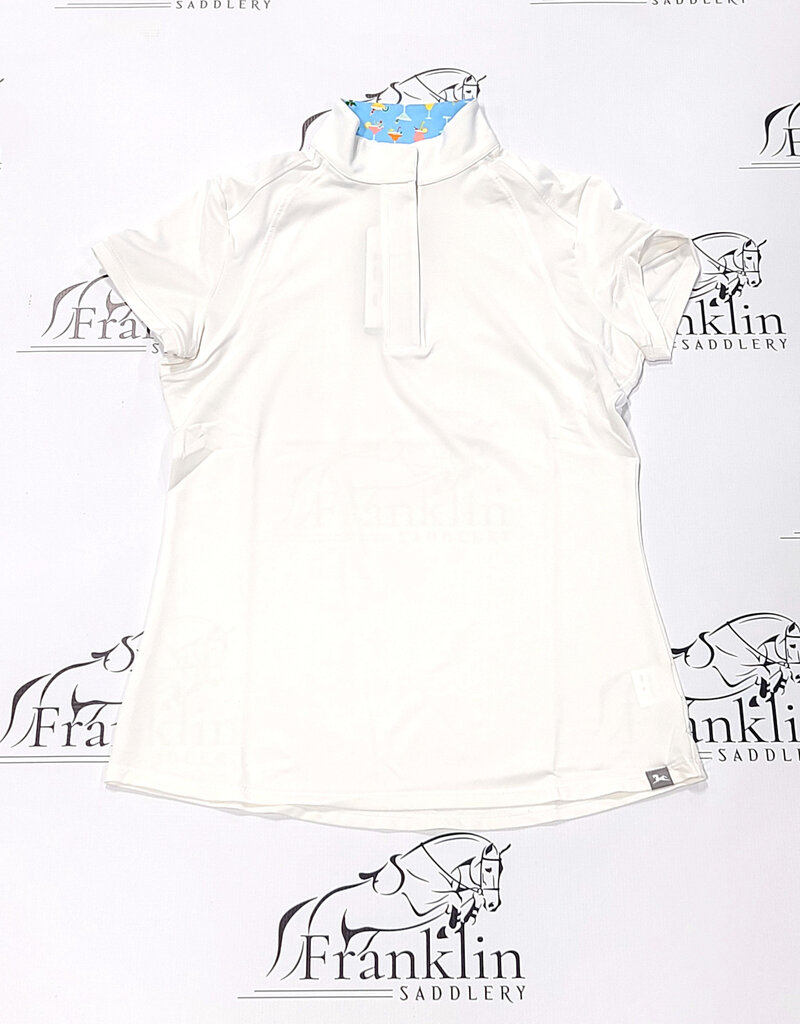 RJ Classics RJ Classics Ladies Sadie Short Sleeve Show Shirt White/Cocktails