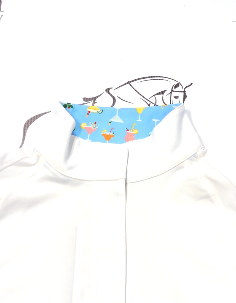 RJ Classics RJ Classics Ladies Sadie Short Sleeve Show Shirt White/Cocktails
