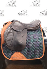 Cliff Barnsby Pegasus Jumping Saddle 17.5" Seat Consignment #921