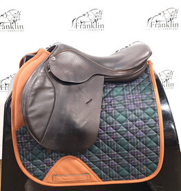 Cliff Barnsby Pegasus Jumping Saddle 17.5" Seat Consignment #921