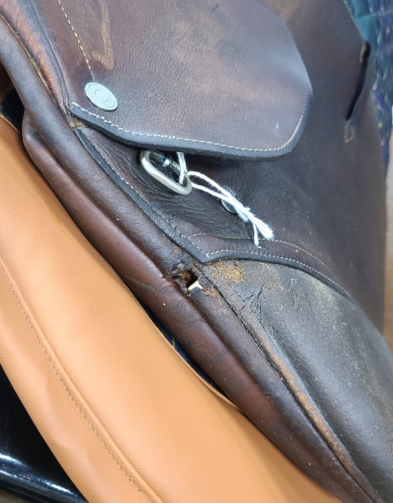 Hermes Jumping Saddle 17.5" Seat Consignment #922