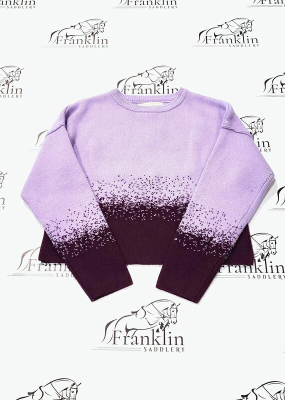 Hannah Childs Lifestyle Hannah Childs Wren Ombre Crew Neck Sweater Plum Wine
