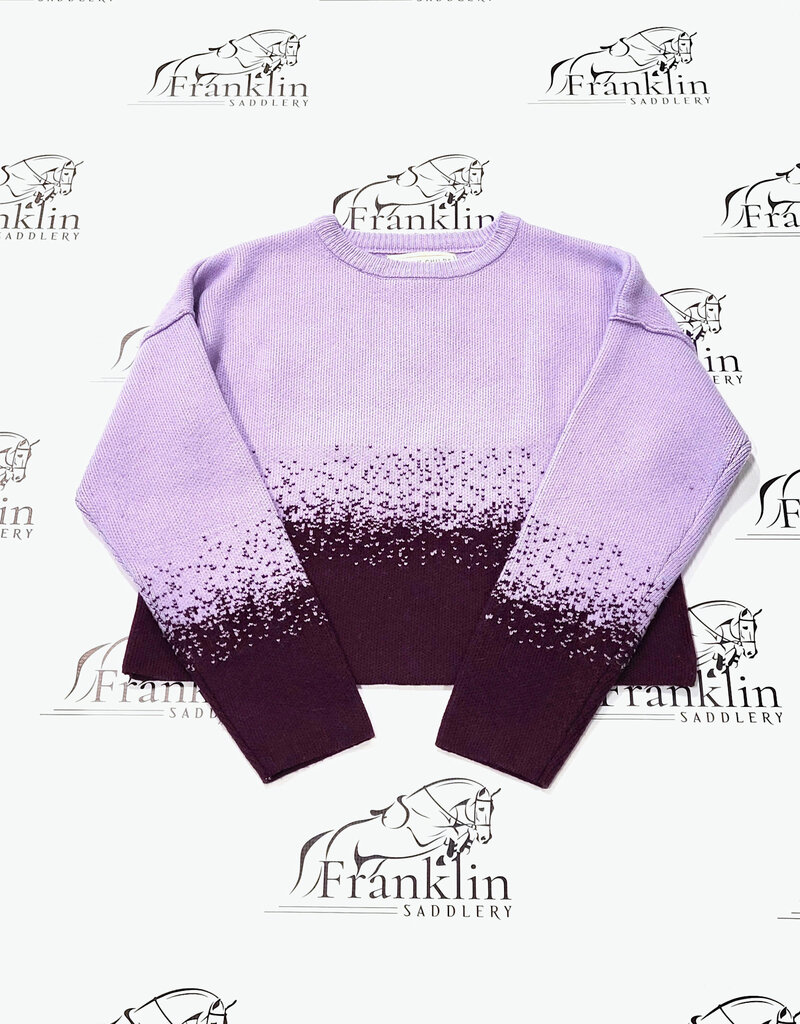 Hannah Childs Lifestyle Hannah Childs Wren Ombre Crew Neck Sweater Plum Wine
