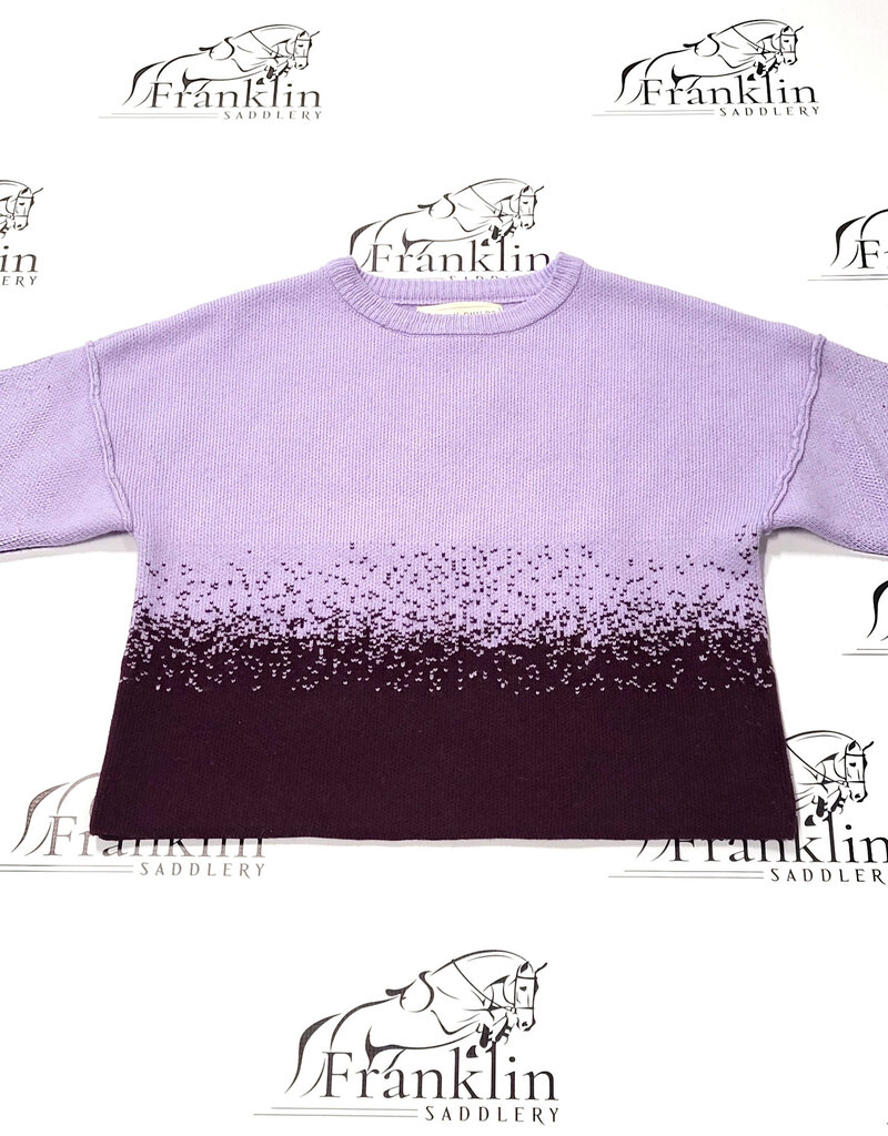 Hannah Childs Lifestyle Hannah Childs Wren Ombre Crew Neck Sweater Plum Wine