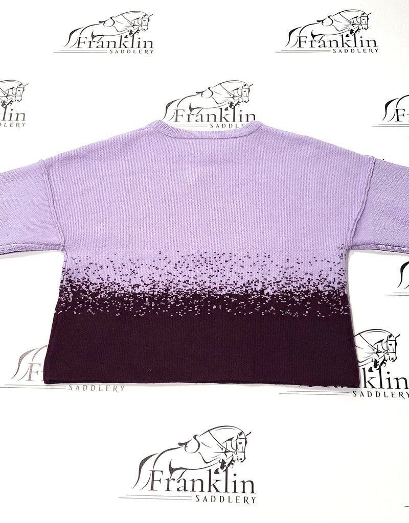 Hannah Childs Lifestyle Hannah Childs Wren Ombre Crew Neck Sweater Plum Wine