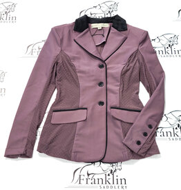 Hannah Childs Lifestyle Hannah Childs Classica Mesh Piped Show Coat Plum Wine