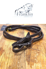 LeMieux LeMieux Magna Grip Rubber Reins Brown/Brass