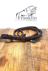 LeMieux LeMieux Rubber Grip Continental Reins Havana/Brass Full
