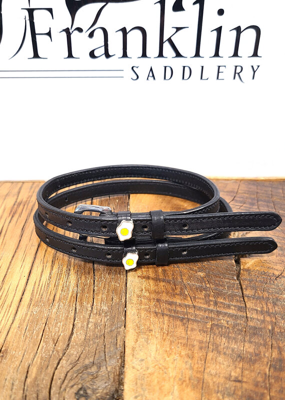 Dreamers & Schemers ManeJane Sunny Side Up Egg Spur Straps Black