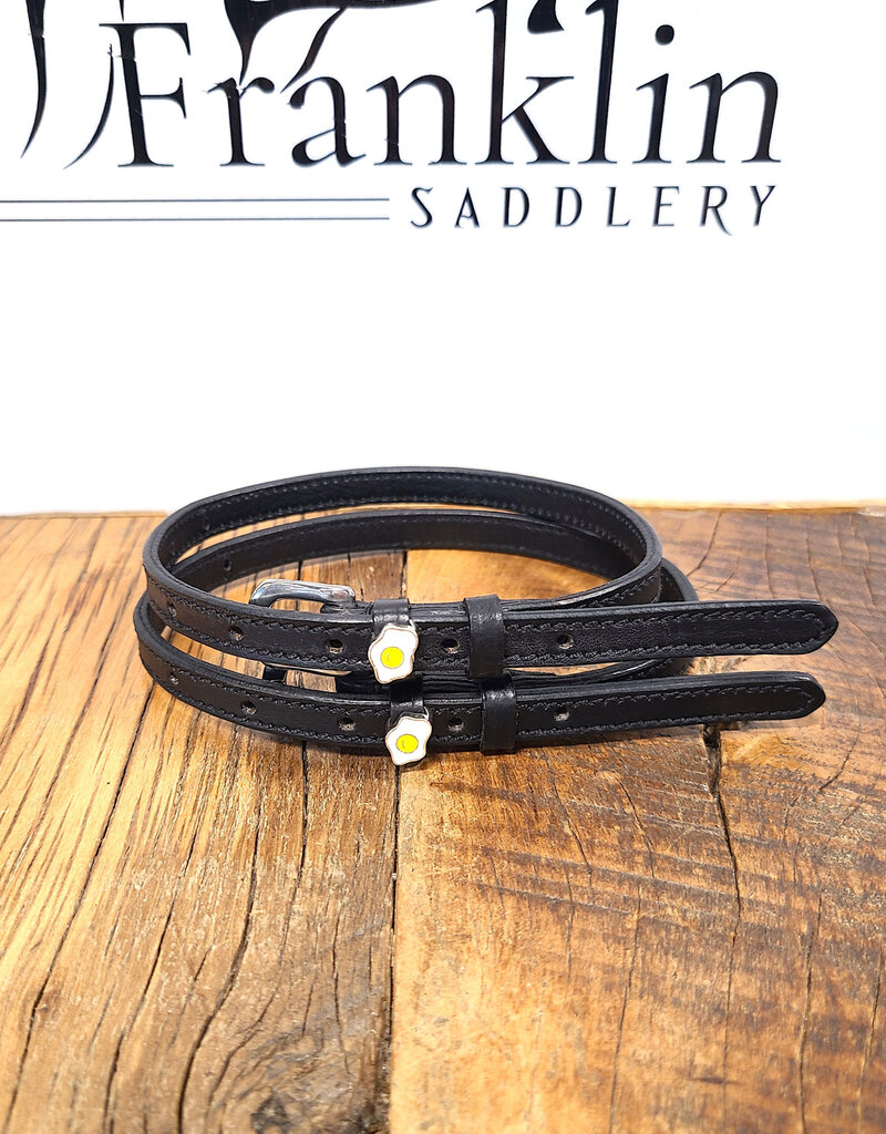 Dreamers & Schemers ManeJane Sunny Side Up Egg Spur Straps Black