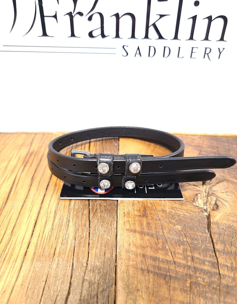 G.T Reid Brooklyn Ladies Spur Straps With Crystals 16"