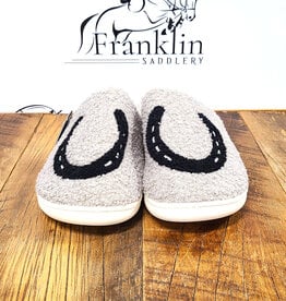 AWST AWST International Cozy Horseshoe Slippers Grey