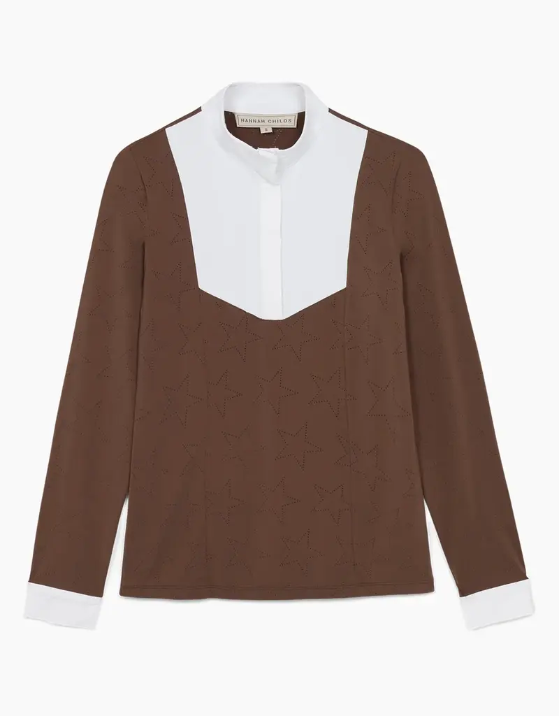 Hannah Childs Lifestyle Hannah Childs Luna Star Long Sleeve Show Shirt Cappuccino
