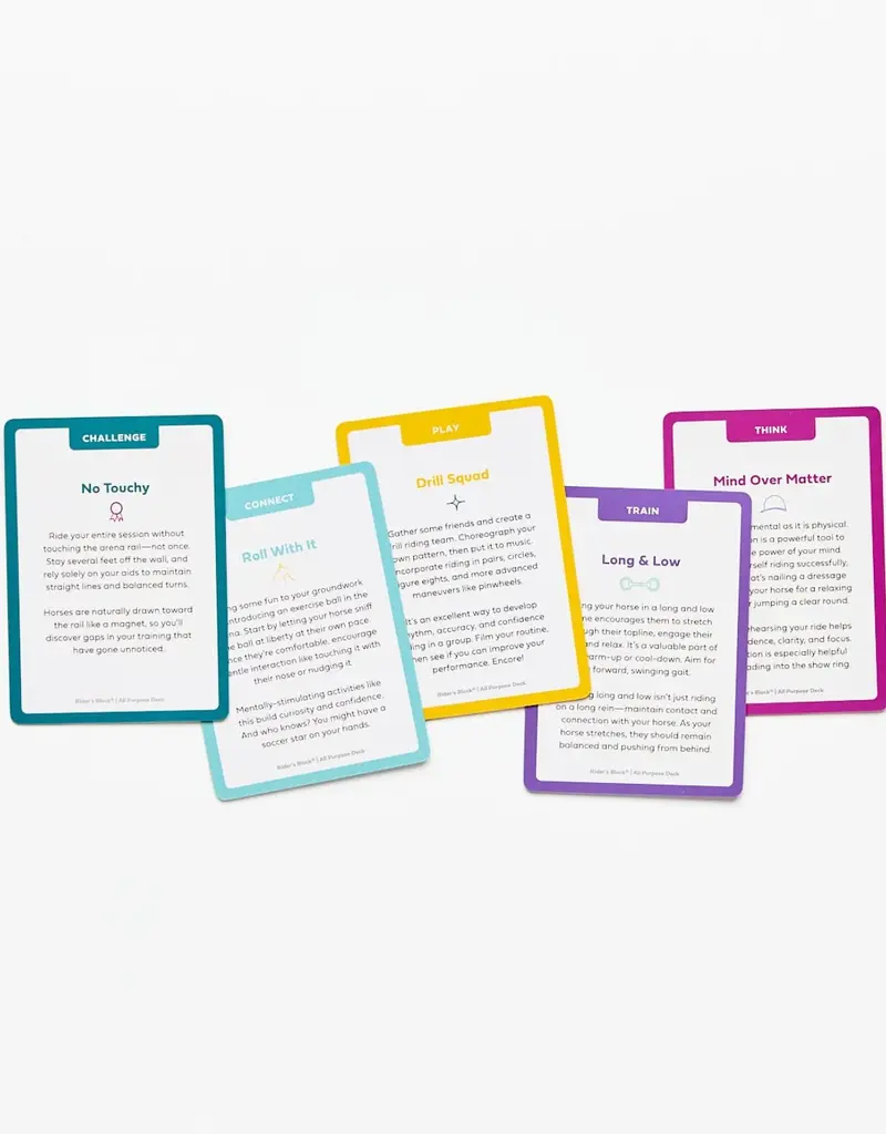 Stable Mind Rider's Block Exercises and Activity Card Deck