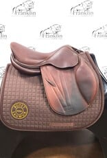 Butet Butet Premium Integrated M 17" Seat 1.5 Flap Wide Tree Semi-Custom BB Gold Saddle