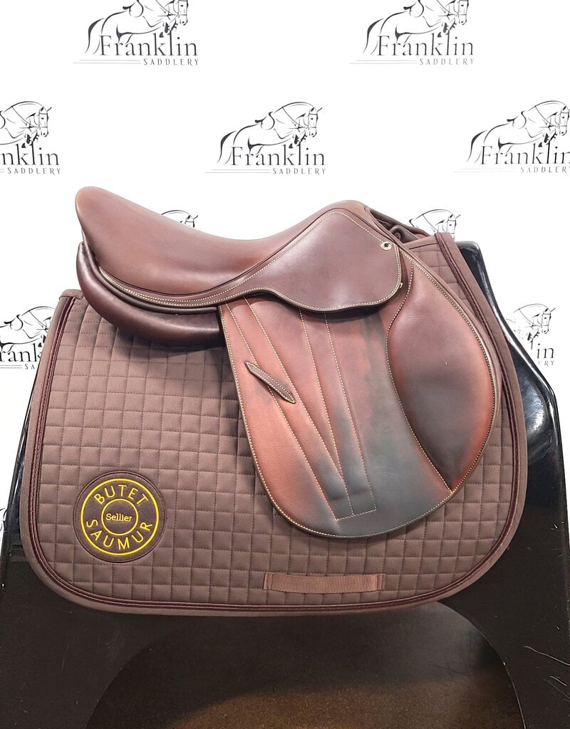 Butet Butet Premium Integrated M 17" Seat 1.5 Flap Wide Tree Semi-Custom BB Gold Saddle