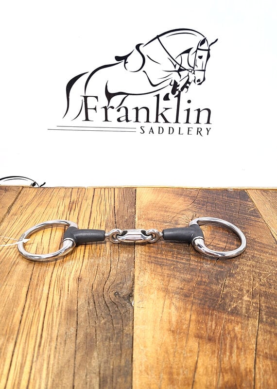 Centaur Centaur Eco Pure Oval Link Round Rubber Eggbutt Snaffle Bit