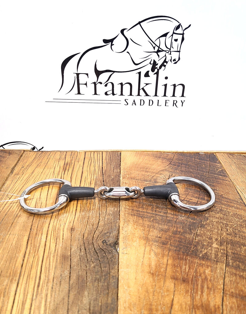 Centaur Centaur Eco Pure Oval Link Round Rubber Eggbutt Snaffle Bit