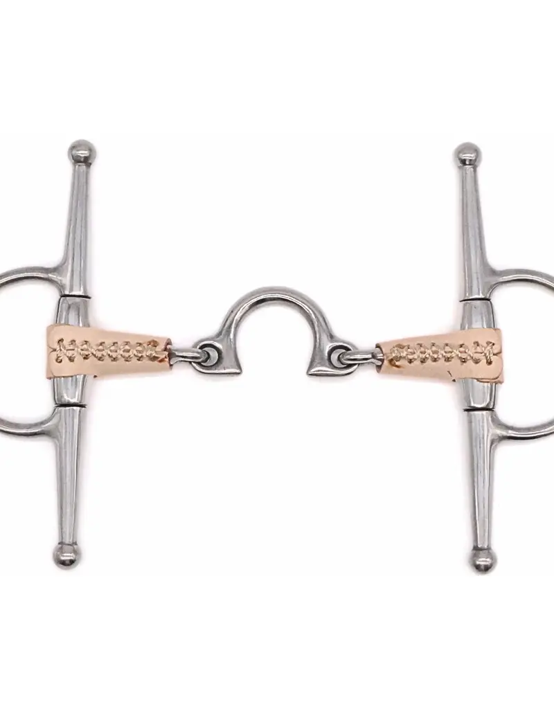Jake Adams Equestrian Jake Adams Equestrian Leather Covered Segunda Bits