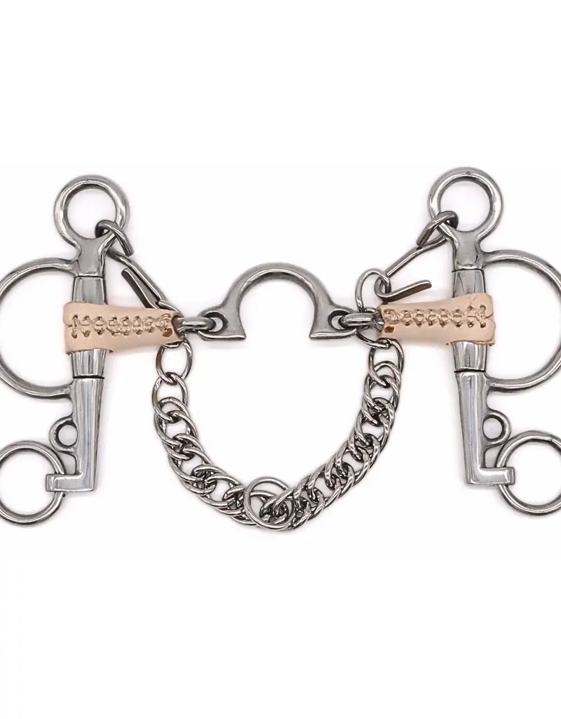 Jake Adams Equestrian Jake Adams Equestrian Leather Covered Segunda Bits