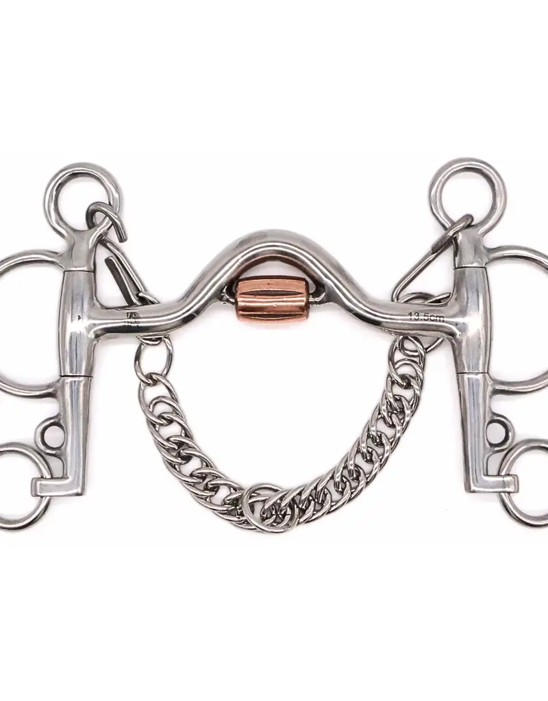 Jake Adams Equestrian Jake Adams Equestrian Medium Port With Cricket Roller Bits