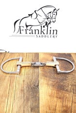 Jake Adams Equestrian Jake Adams Equestrian Double Jointed Leather Covered Bits
