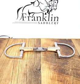Jake Adams Equestrian Jake Adams Equestrian Double Jointed Leather Covered Bits
