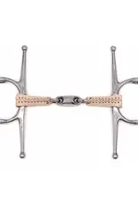 Jake Adams Equestrian Jake Adams Equestrian Double Jointed Leather Covered Bits