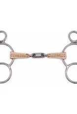 Jake Adams Equestrian Jake Adams Equestrian Double Jointed Leather Covered Bits