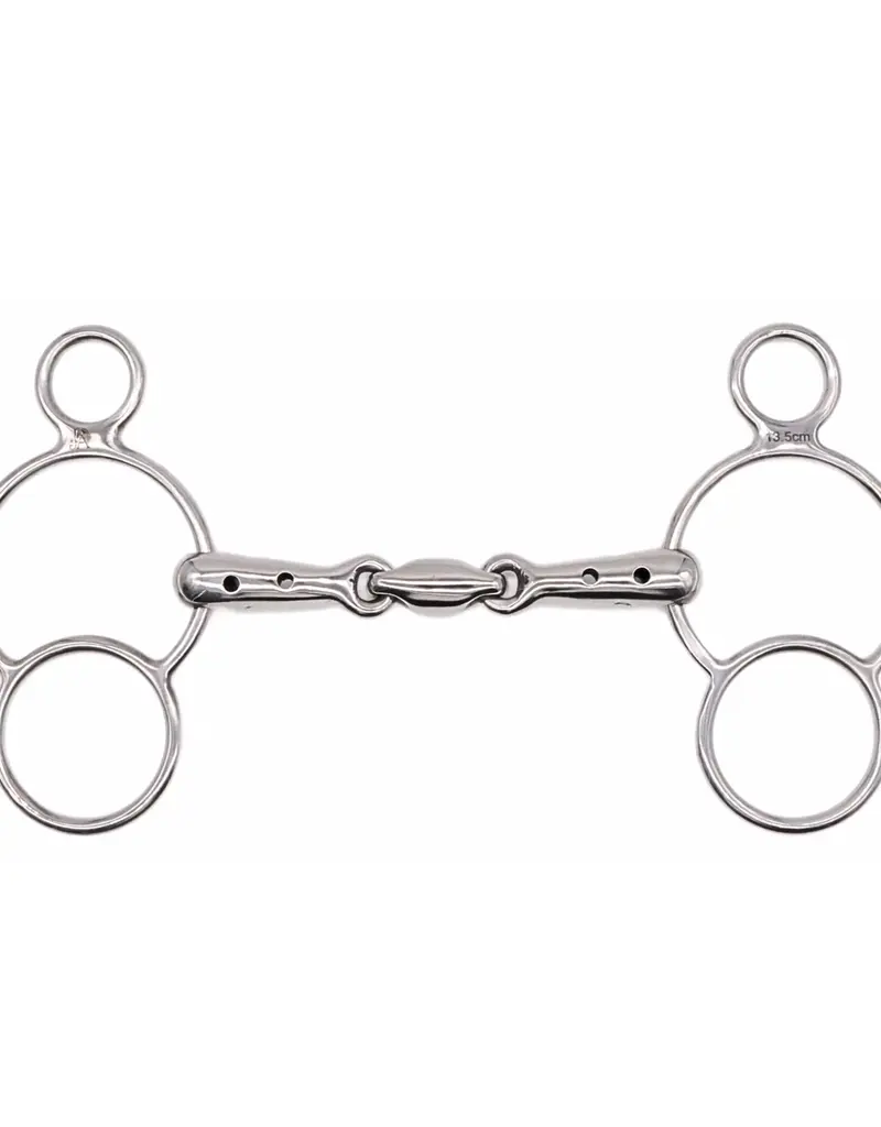Jake Adams Equestrian Jake Adams Equestrian Double Jointed Whistle Mouth Bits
