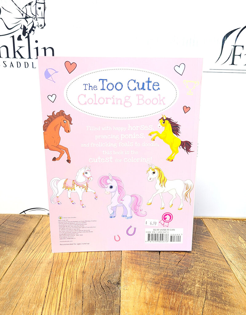 Simon & Shuster The Too Cute Coloring Book: Ponies