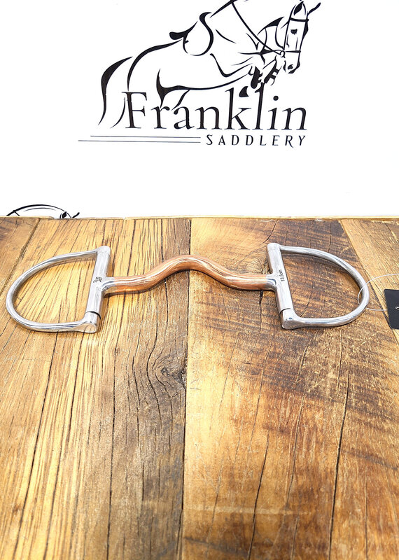 Jake Adams Equestrian Jake Adams Equestrian Large Copper Port D-Ring Bit 5.25"/135mm