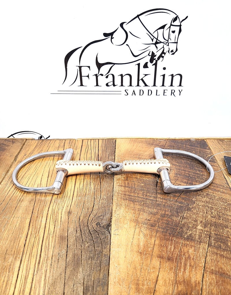 Jake Adams Equestrian Jake Adams Equestrian Single Jointed Leather Covered Bits