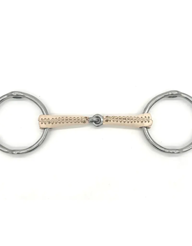 Jake Adams Equestrian Jake Adams Equestrian Single Jointed Leather Covered Bits