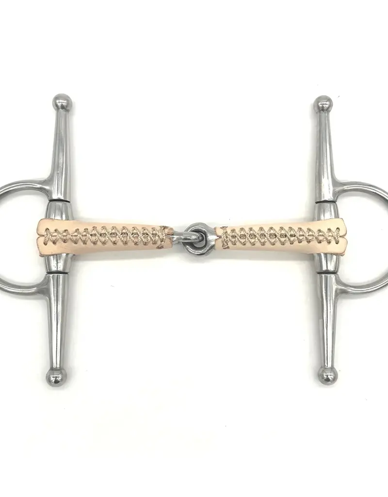 Jake Adams Equestrian Jake Adams Equestrian Single Jointed Leather Covered Bits