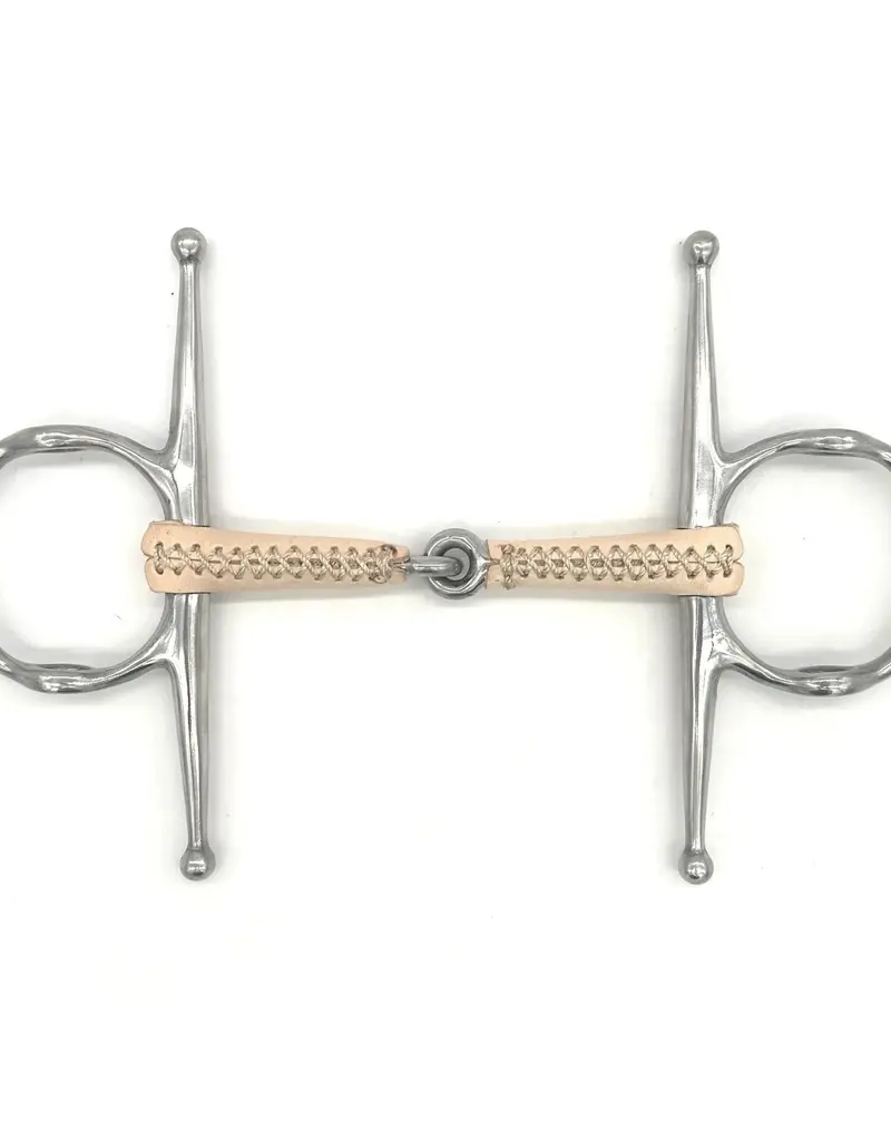 Jake Adams Equestrian Jake Adams Equestrian Single Jointed Leather Covered Bits