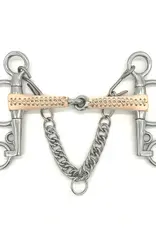 Jake Adams Equestrian Jake Adams Equestrian Single Jointed Leather Covered Bits