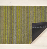 Chilewich Skinny Stripe Shag Doormat - Citron 18" x 28"