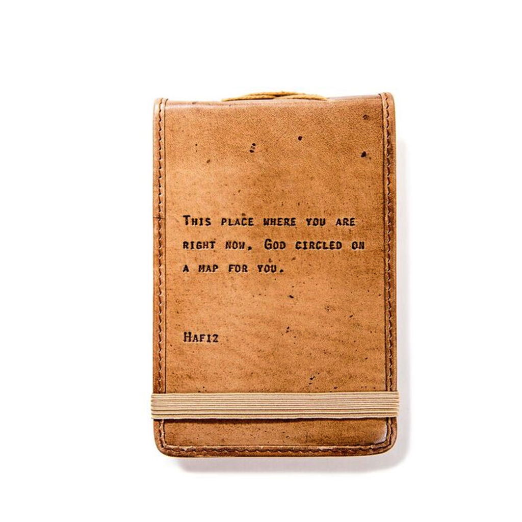 Leather Journal Mini - Hafiz 4” x 6”