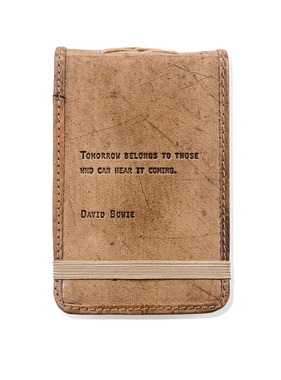 Leather Journal Mini - David Bowie 4” x 6”