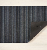 Chilewich Skinny Stripe Shag Runner- Blue 24” x 72”