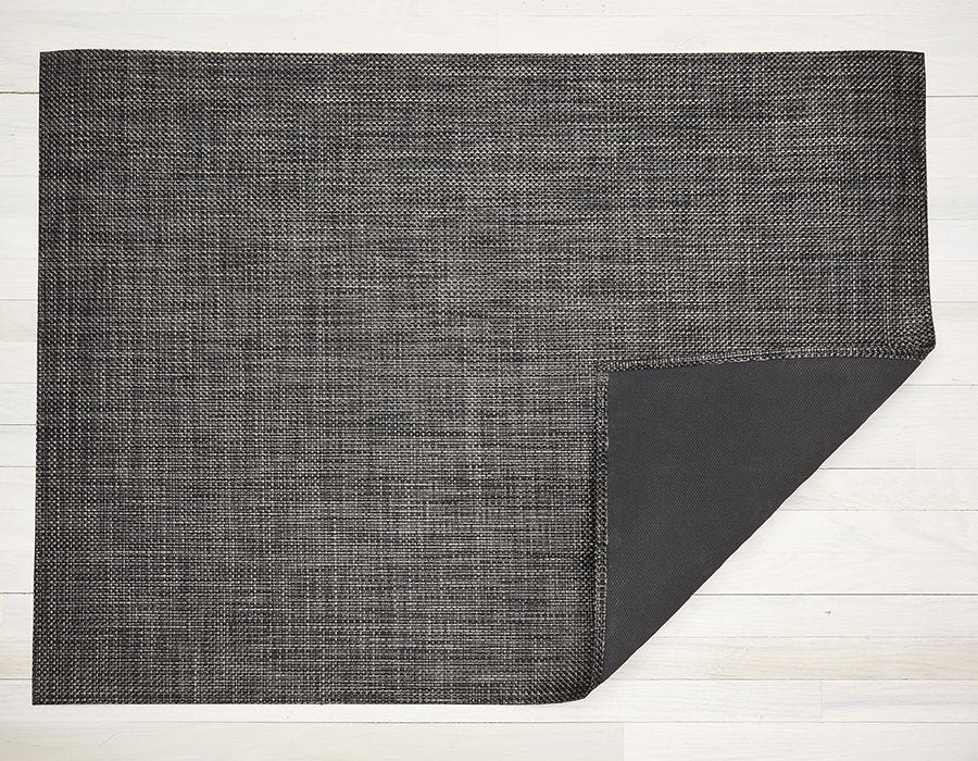 Chilewich Basketweave Floormat - Carbon 35” x 48”