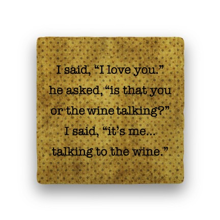 i said i love you Coaster - Natural Stone