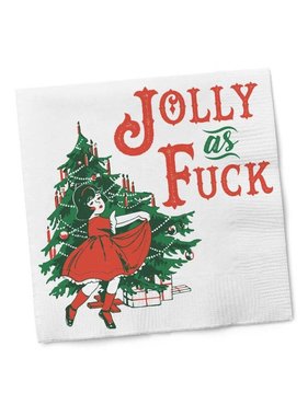 Cocktail Napkins - Jolly As Fuck 20 Ct/3 Ply