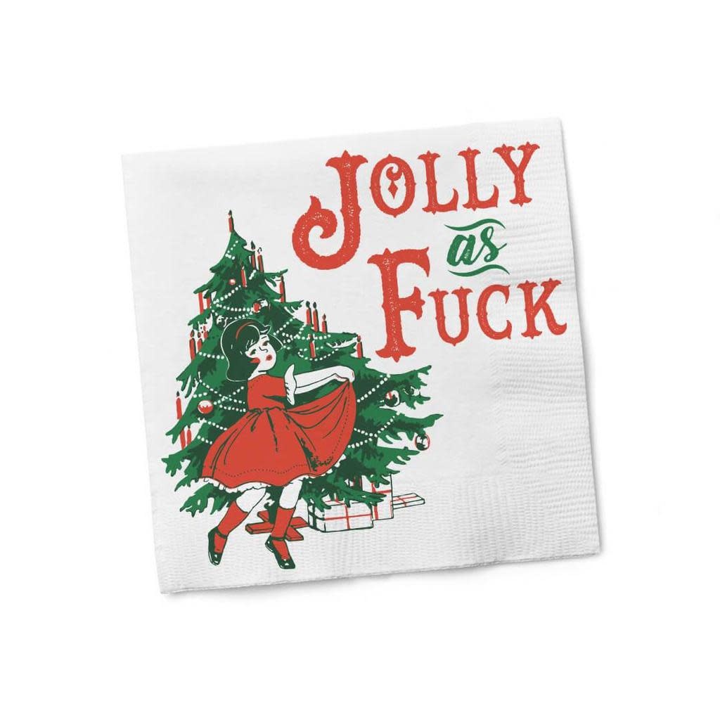 Cocktail Napkins - Jolly As Fuck 20 Ct/3 Ply