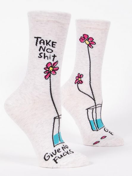 Take No Shit Give No Fu*ks Women’s Socks