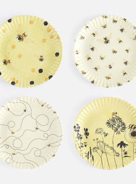 Melamine Plates - Busy Bees 9"